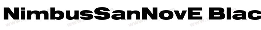 NimbusSanNovE Blac字体转换